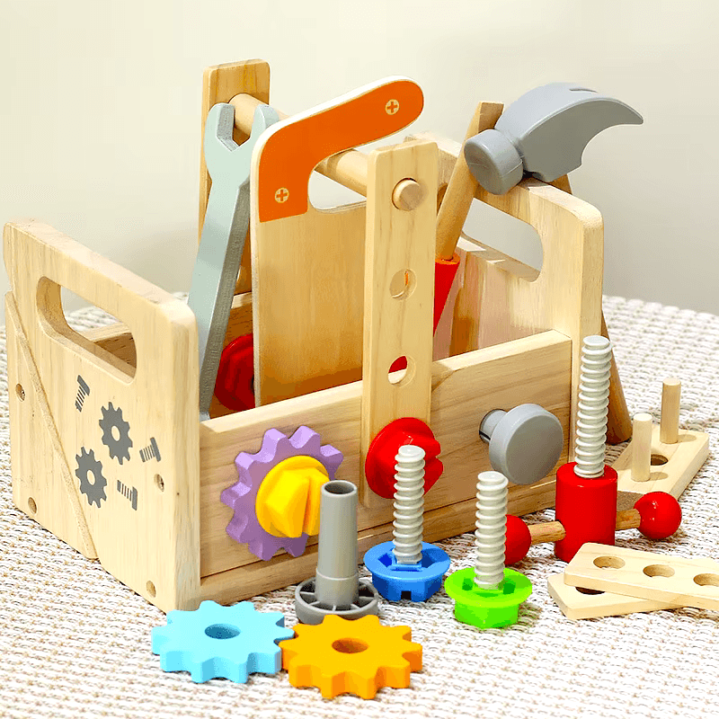 Wooden Toolbox - Kiddo-show